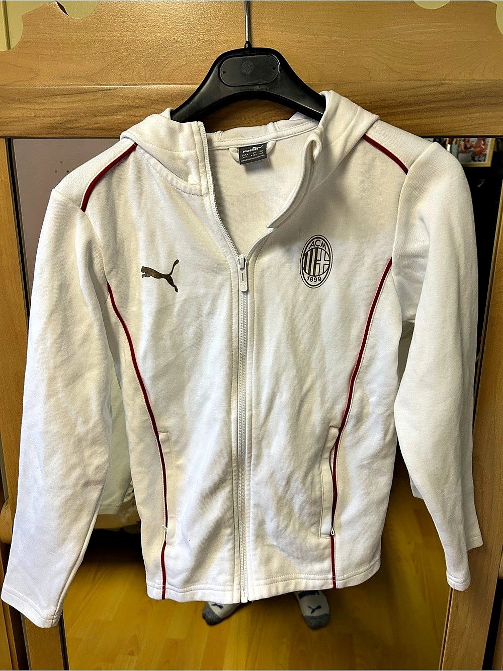 Puma AC Milan King Anthem Jacket White Size Small